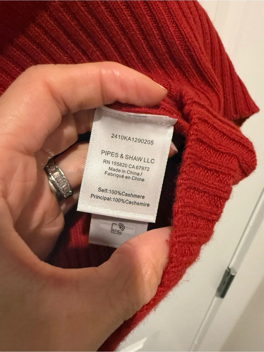 Veronica Beard Red Sleeveless Cowl Neck Mazzy Cashmere Top - Picture 4 of 5